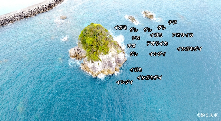 立島空撮釣り場情報